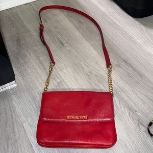 Red michael Kors purse